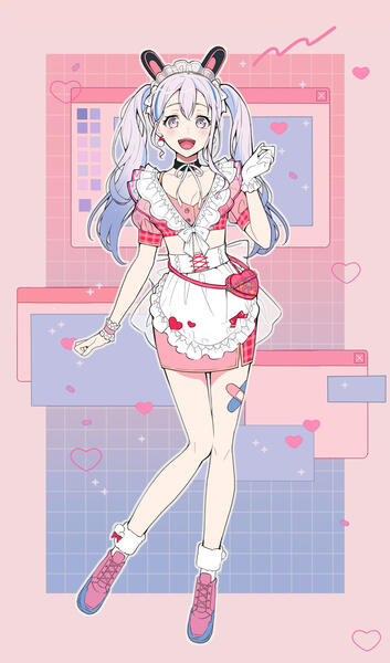 fanart maid costume design (Nonoka)