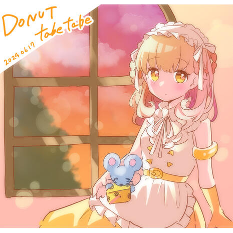 Mister Donut gijinka series (cheese donut - shiro lolita girl)