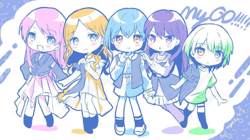 MyGO!!!!! drawn during her It&#39;s MyGO!!!!! Movie - Utau, Bokura ni Nareru Uta &amp; FILM LIVE experience report stream