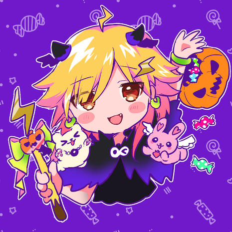 Mister Donut gijinka series (black thunder donut)