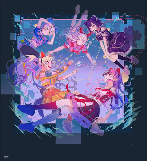 Mugendai Mewtype 2nd LIVE &quot;Discovery☆Journey&quot; key visual illustration