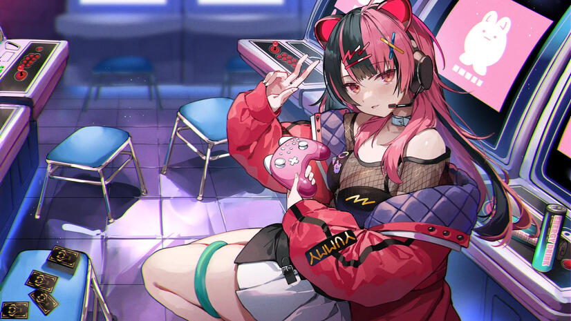 Yuno&#39;s stream ending screen by Amagasa Yun