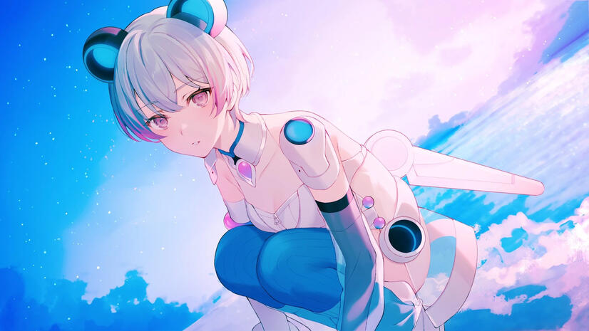 Ritsu's stream ending screen by Atikix