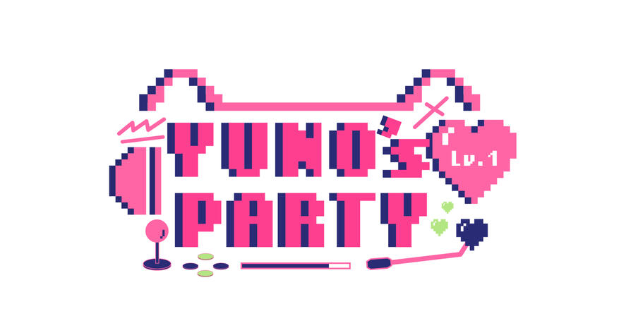 Sengoku Yuno&#39;s DJ event &quot;YUNO&#39;s Party Lv.1&quot; logo by Suya