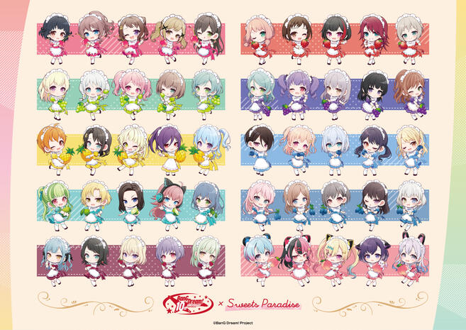 BanG Dream! x Sweets Paradise collab café key visual
