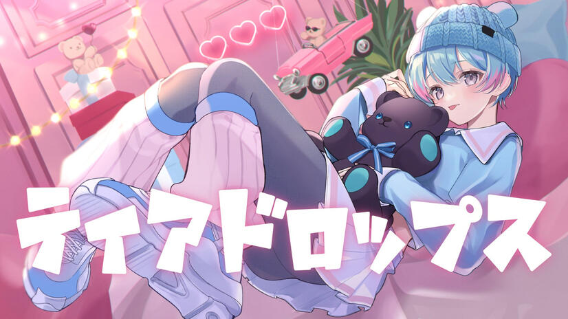 illust for Ritsu&#39;s Teardops cover by Niwa.