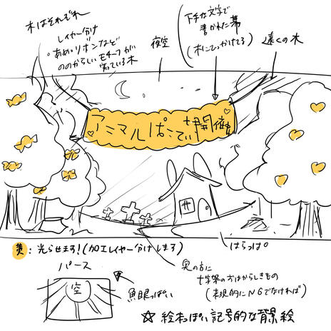 rough draft for anipa MV illust