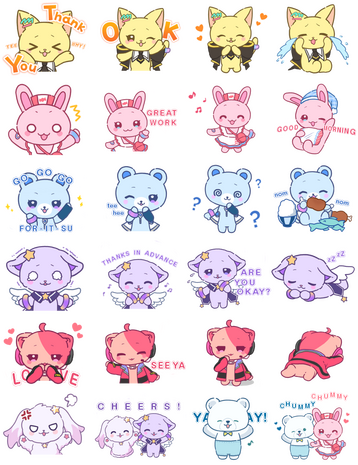 Yumemita animal LINE stickers (translated by the YD Team, edited by Drili)