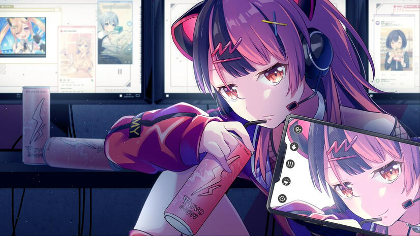 finished MV illust for Big Mouth