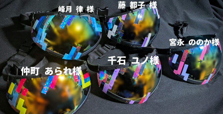 Visor props to match the masquerade theme made by Sakai Daiki