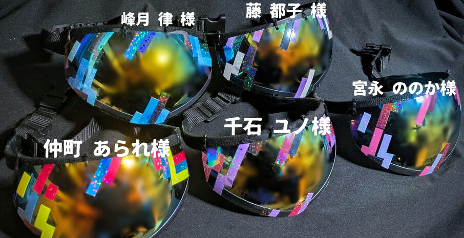 Visor props to match the masquerade theme made by Sakai Daiki