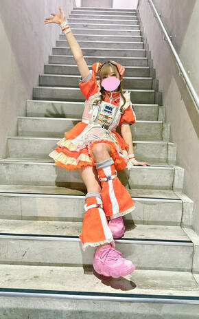 Nonoka in Yuma's costume